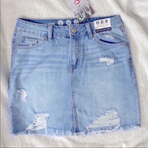 Rewash Denim - Vintage Reunion mini jean skirt Size 5 BY REWASH